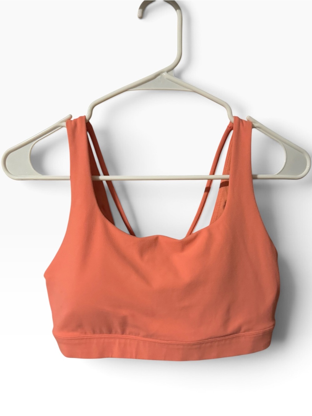 Athleta Exhale Sports Bra Coral Size Small